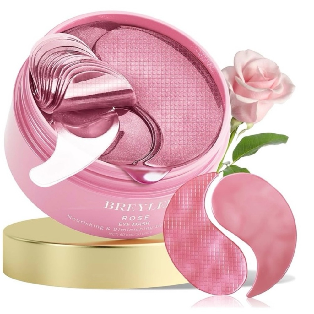 Rose Eye Mask Patches — Hydrating Pink Under-Eye Treatment NEW